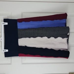 Green 3 collection Patchwork Texture Skirt Size 32" waist